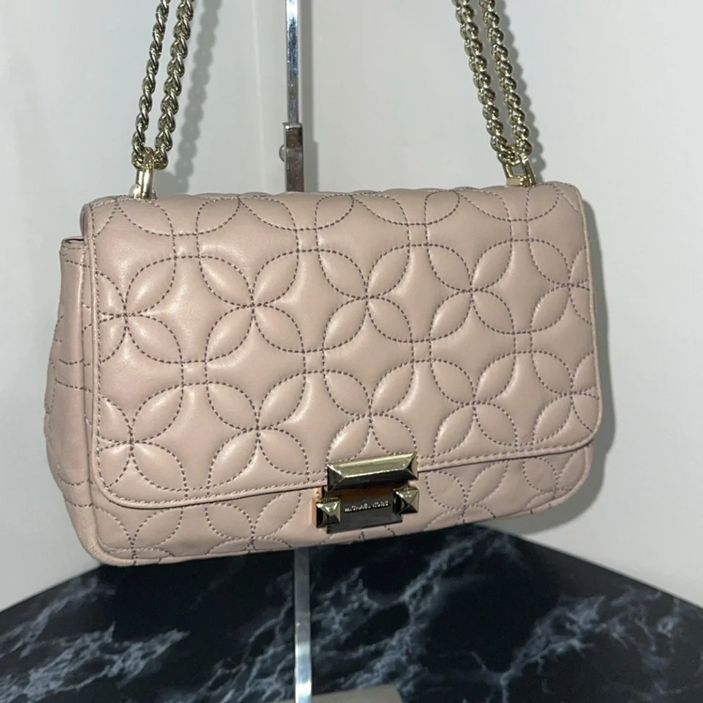 Michael Kors Sloan Large Quilted Chain Shoulder Bag AUTHENTIC - Picture 8 of 14